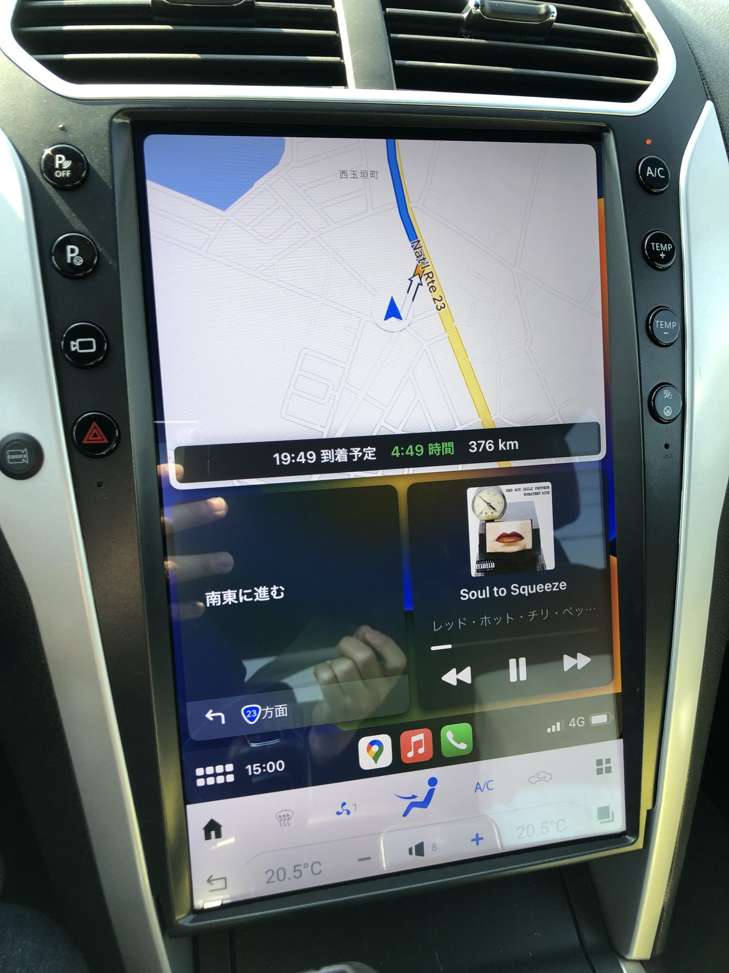 テスラナビ、Androidナビをフォードエクスプローラーに取付！純正